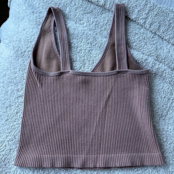 Free People Solid Rib Brami in Almond - Picture 5 of 5